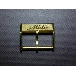 Mido yellow gold-plated swiss-made 16mm buckle 